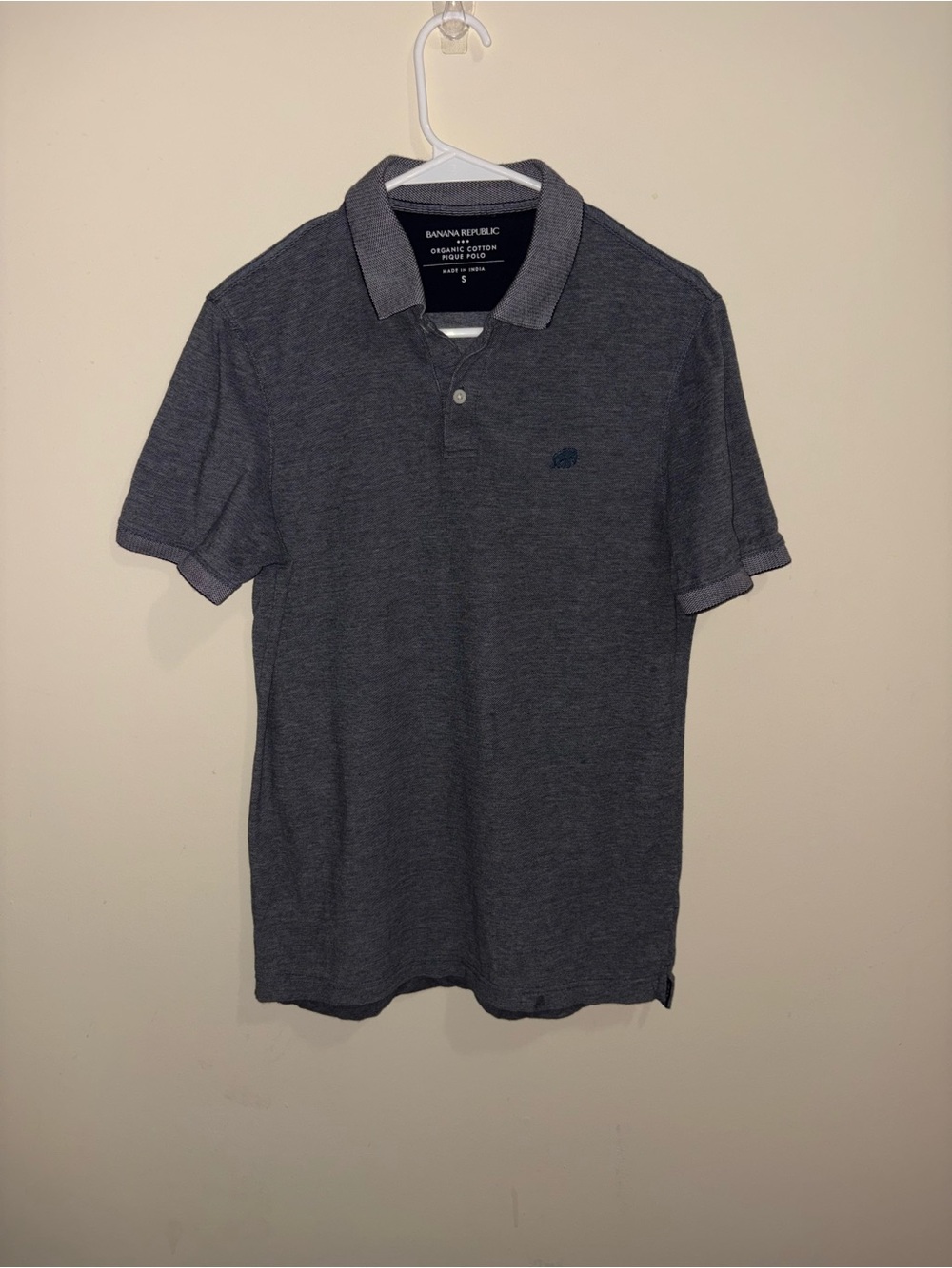 Banana Republic Men's Dark Charcoal Heather Polo